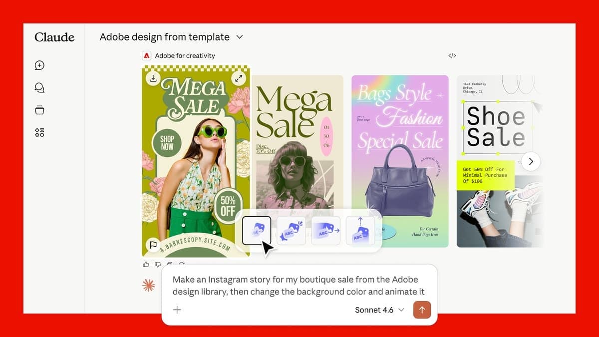 Adobe vừa thông báo về Connector chính thức của họ trên Claude: Kỷ nguyên mới cho AI sáng tạo